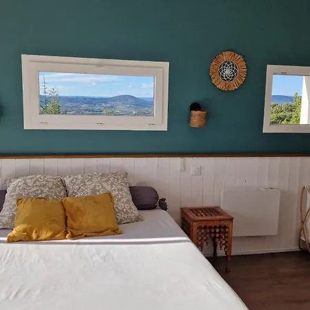 Reve D'Escapade Chambre Avec Vue Sublime Sur Les Cevennes Ardechoises Barjac  Buitenkant foto
