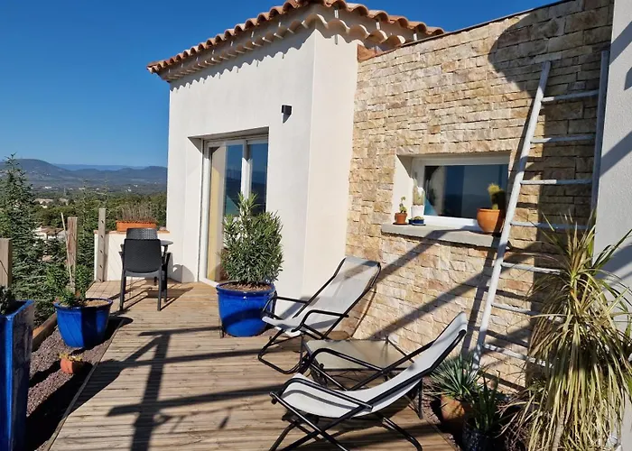 Reve D\'Escapade Chambre Avec Vue Sublime Sur Les Cevennes Ardechoises